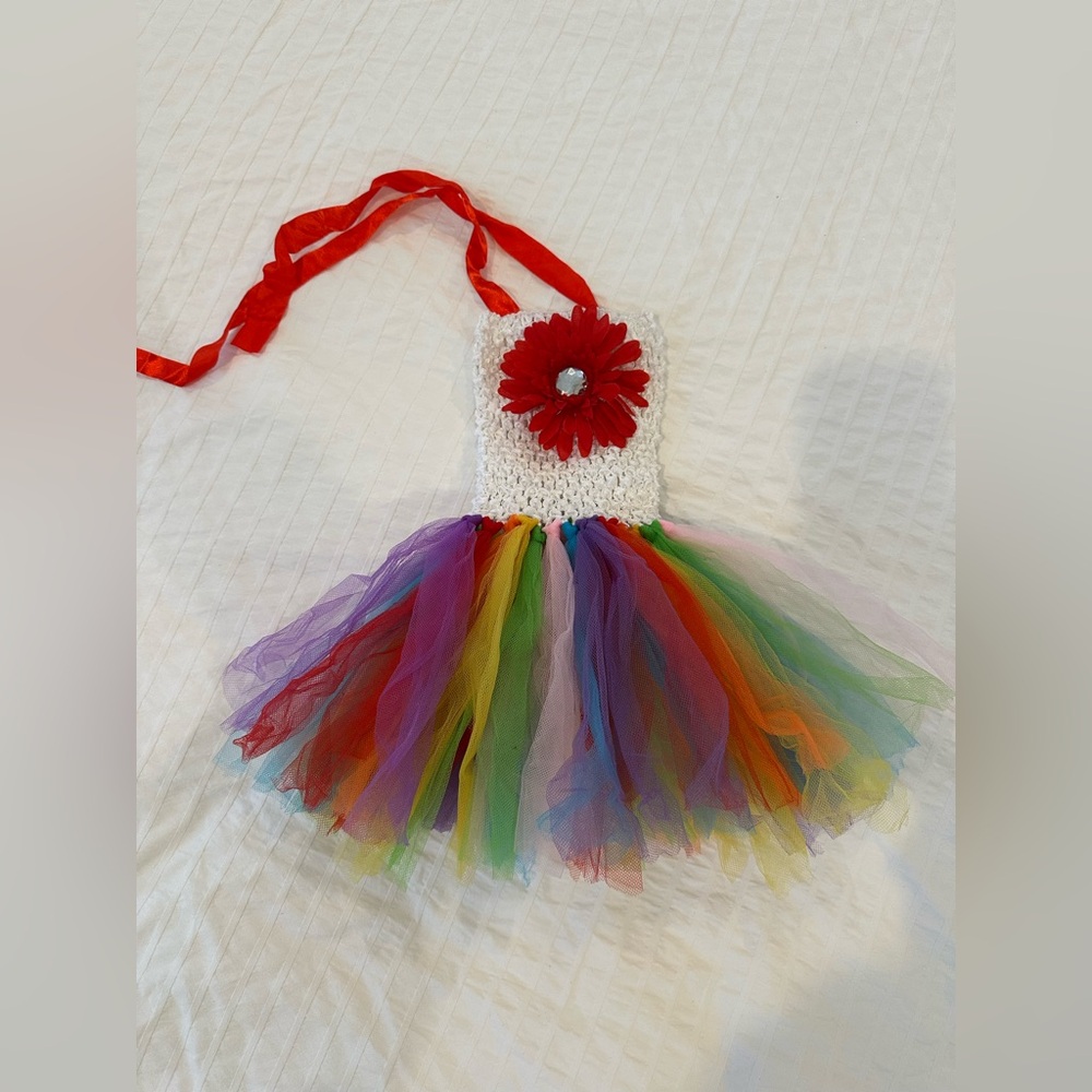 Rainbow tutu dress size Newborn